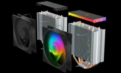 SilentiumPC Fera 5 ARGB CPU-Kühler und Fluctus 120 PWM ARGB Lüfter