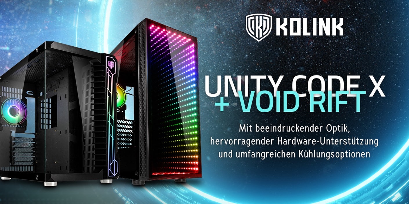 Kolink Unity Code X ARGB & Void Rift ARGB Midi-Tower