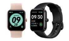 SKG V7 Smart Watch in Pink und Schwarz