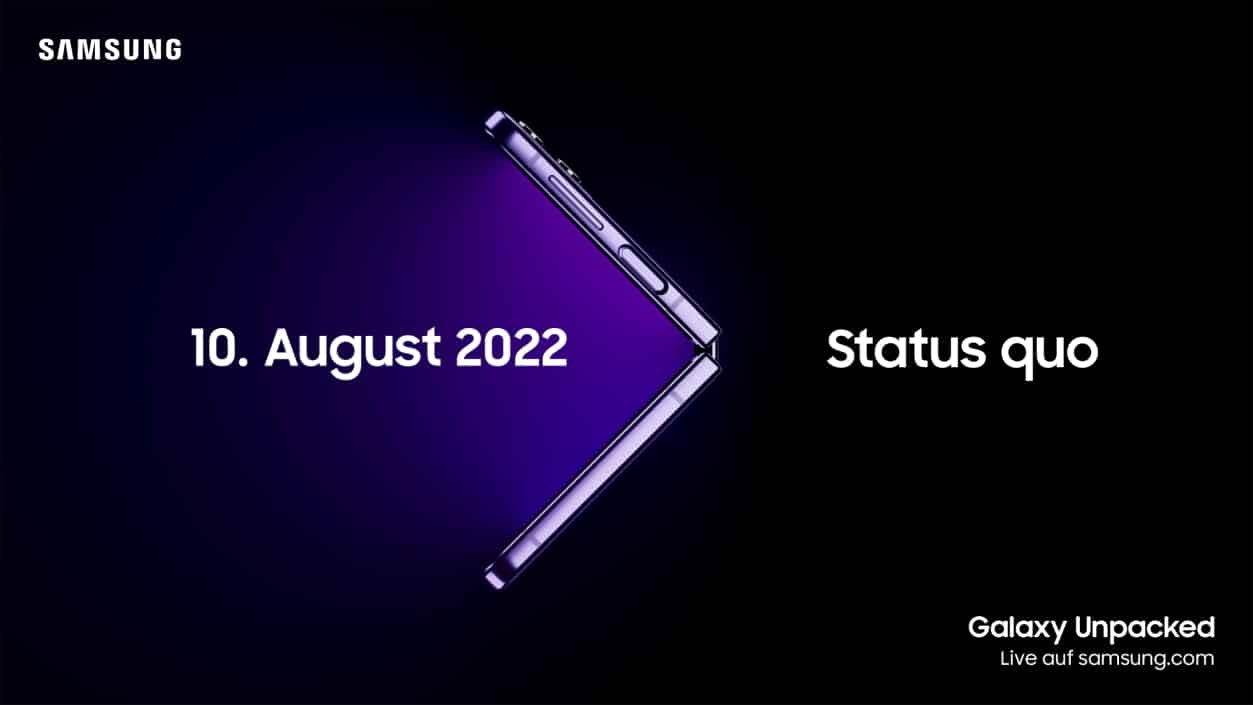 Galaxy Unpacked: Samsung Galaxy Z Fold 4 und Z Flip 4