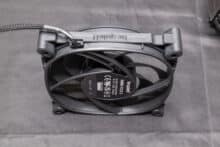 120mm Silent Wings 4 PWM fan angled at the rear