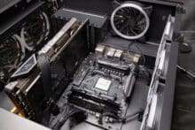 The fully assembled mounting brackets for the be quiet! Dark Rock 5 cooler