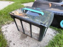 The dirt accumulated on the outside.