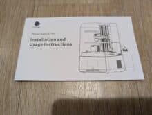 The manual for the Anycubic Photon Mono M7 Pro