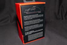 The product description in various languages on the back