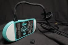 The housing with the charging cable plugged in