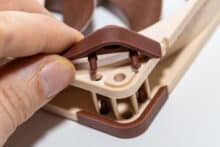 Silicone corners with mounting