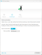 WD Drive Utilities: Settings