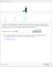 WD Drive Utilities: Deletion