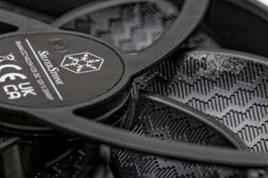 Rear of the fan blades