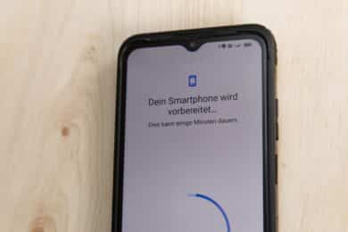 Setting up a smartphone