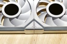 Two connected Lian Li Uni Fan SL Wireless LCD