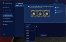 Selecting the fan speed