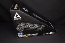 Front of the ARCTIC Liquid Freezer III 420 A-RGB outer packaging
