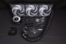 Complete scope of delivery of the ARCTIC Liquid Freezer III 420 A-RGB