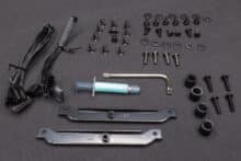 Small parts including thermal paste, T20 wrench, screws and PWM cable