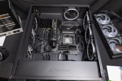 The test system before installing the ARCTIC Liquid Freezer III 420 A-RGB