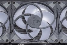 The back of one of the fans