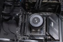 The All-in-One PWM cable and the A-RGB cable were connected to the mainboard