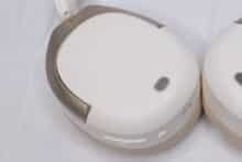 An ear cup of the Edifier W830NB from the outside in detail