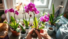 repotting orchids