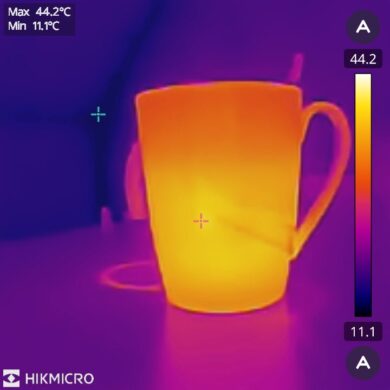 Cup of hot coffee I.