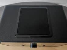 Marjority Bard Radio detail view from above the upper box with piano lacquer frame