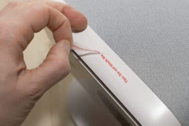 Adhesive strips with information text