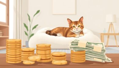 how much does a cat cost per month