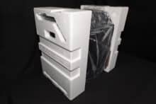 The removed housing with polystyrene packaging