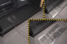 The only dust filter on the underside of the housing