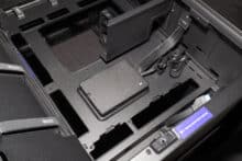 The control hub mounted behind the mainboard