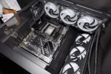 The installation of a mainboard with ATX form factor