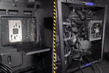 Mounting the power supply unit with subsequent cabling