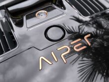 Gold-plated AIPER lettering