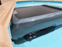 Even with rotation, minor impacts are unavoidable when cleaning corners.