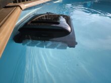 The edge of the pool is also approached.