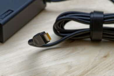 USB-C plug on a power supply unit