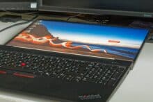 Lenovo Thinkpad E16 G2 viewing angle test from below
