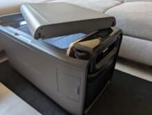 Open lid of the EcoFlow Glacier Classic 35L with a view of the control panel.