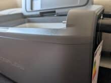 Side view of the open lid of the EcoFlow Glacier Classic 35L