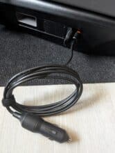 EcoFlow Wave 3 car charging cable with 12V cigarette lighter plug
