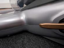 Close-up of the housing with irregular gap dimensions on the Jimmy BX7 Pro Max.