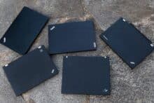 Five Lenovo Thinkpads, closed