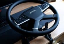 Base and steering wheel mounted