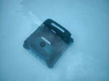 The surface is scanned on the floor.