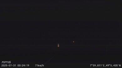 Black image with white lettering