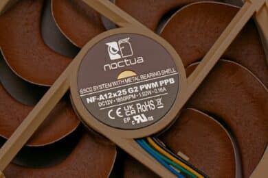 Noctua NF-A12x25 G2 PWM PPB from behind