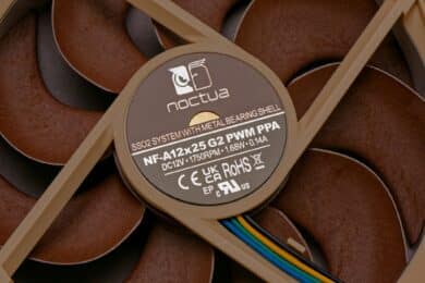 Noctua NF-A12x25 G2 PWM PPA from behind