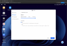 Defining the volume size